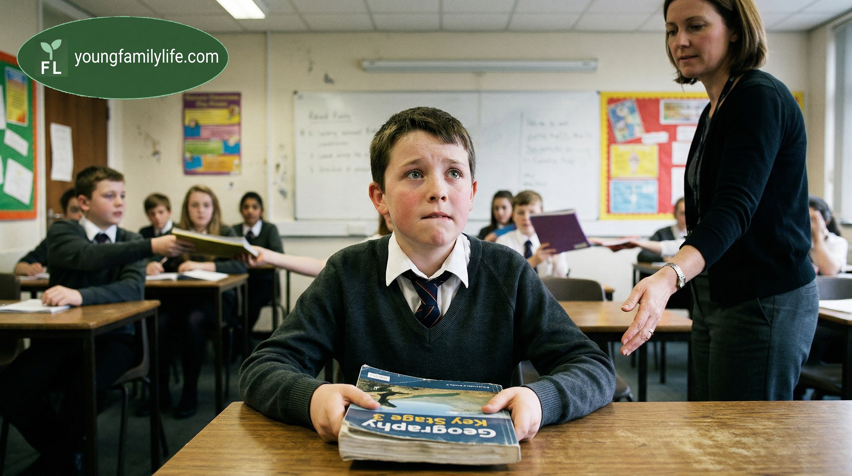 A person walking alone on a misty path, visibility limited — suggesting movement without the ability to see far ahead.